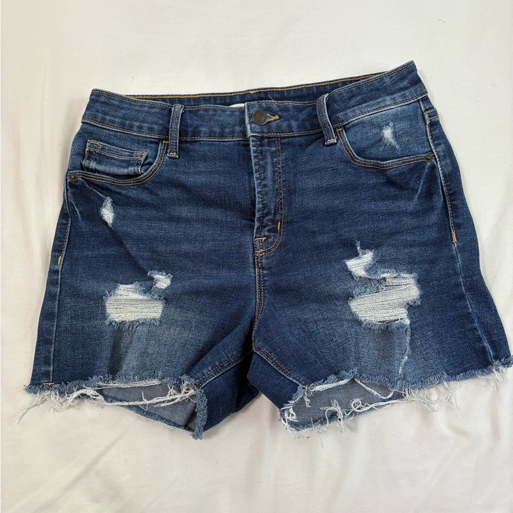 Distressed Denim Women Shorts